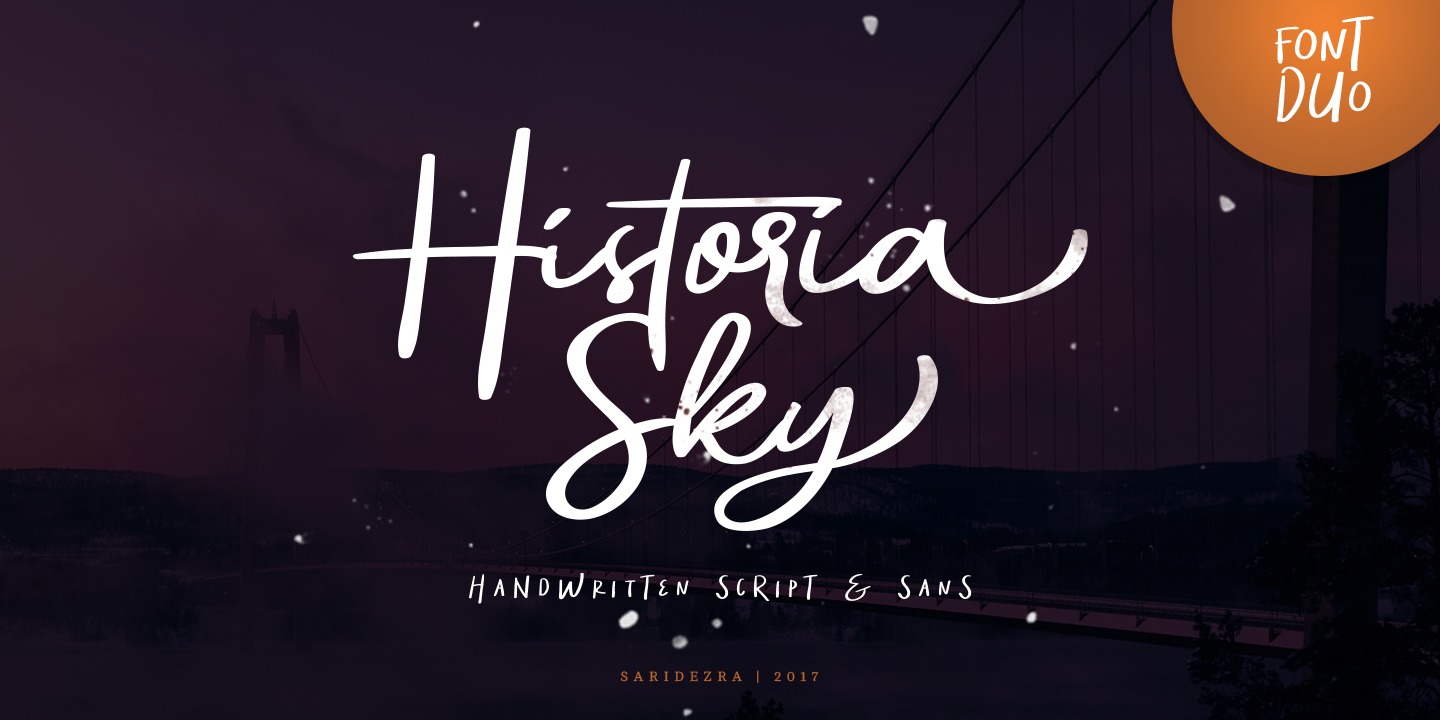 Schriftart Historia Sky